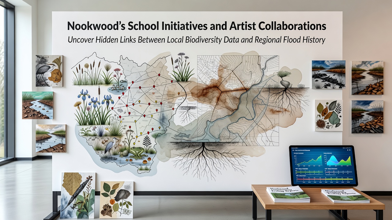 Nookwood's School Initiatives and Artist Collaborations Uncover Hidden Links Between Local Biodiversity Data and Regional Flood History